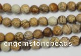 CRO761 15.5 inches 6mm faceted round picture jasper beads wholesale