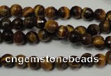 CRO781 15.5 inches 6mm faceted round yellow tiger eye beads wholesale