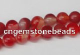 CRO80 15.5 inches 8mm round red agate gemstone beads wholesale