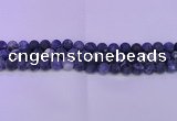 CRO801 15.5 inches 6mm round matte sodalite gemstone beads