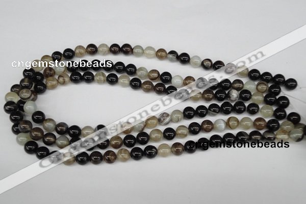 CRO85 15.5 inches 8mm round agate gemstone beads wholesale