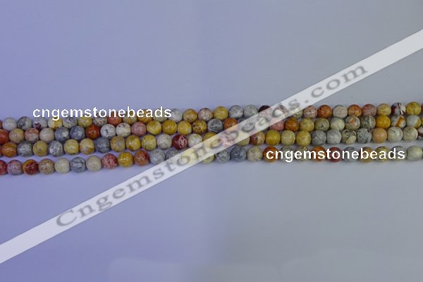 CRO860 15.5 inches 4mm round sky eye stone beads wholesale