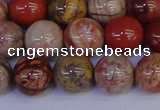 CRO874 15.5 inches 12mm round red porcelain beads wholesale