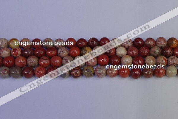 CRO874 15.5 inches 12mm round red porcelain beads wholesale