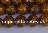 CRO883 15.5 inches 10mm round elephant blood stone beads