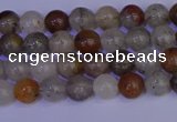 CRO890 15.5 inches 4mm round mixed lodalite quartz beads wholesale