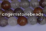 CRO892 15.5 inches 8mm round mixed lodalite quartz beads wholesale