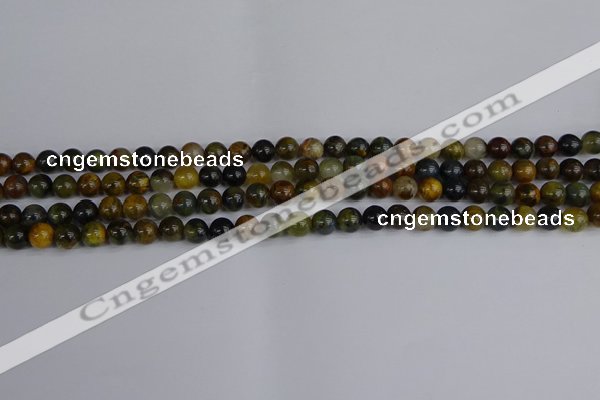 CRO900 15.5 inches 4mm round golden pietersite beads wholesale