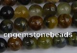 CRO902 15.5 inches 8mm round golden pietersite beads wholesale