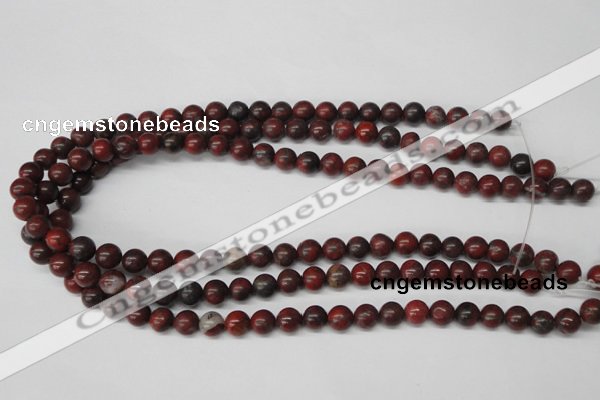 CRO93 15.5 inches 8mm round brecciated jasper beads wholesale