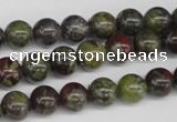 CRO97 15.5 inches 8mm round dragon blood jasper beads wholesale