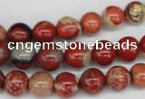 CRO99 15.5 inches 8mm round red jasper beads wholesale