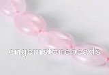 CRQ01 A grade 10*14mm oval natural rose quartz beads wholesale