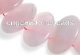 CRQ03 16 inches 20*38mm oval rose quartz beads Wholesale