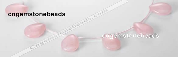 CRQ04 18*25mm flat teardrop A grade natural rose quartz beads