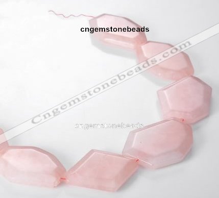 CRQ11 Freeform A grade natural rose quartz beads Wholesale