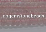 CRQ115 15.5 inches 4*6mm faceted rondelle rose quartz beads