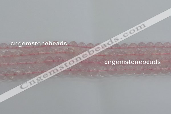 CRQ122 15.5 inches 8mm round natural rose quartz beads wholesale