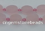 CRQ231 15.5 inches 10*14mm oval rose quartz beads wholesale