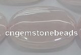 CRQ238 15.5 inches 30*40mm oval rose quartz beads wholesale