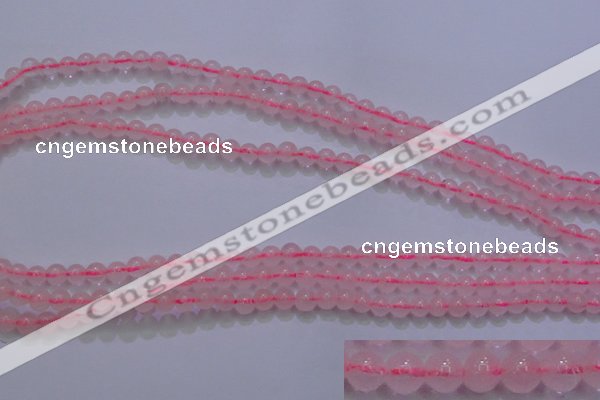 CRQ250 15.5 inches 4mm round rose quartz beads Wholesale