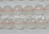 CRQ35 15.5 inches 12mm faceted round natural rose quartz beads