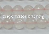 CRQ35 15.5 inches 12mm faceted round natural rose quartz beads