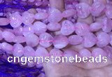 CRQ432 15.5 inches 15*16mm heart rose quartz beads wholesale