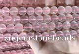 CRQ445 15.5 inches 10mm faceted round rose quartz beads