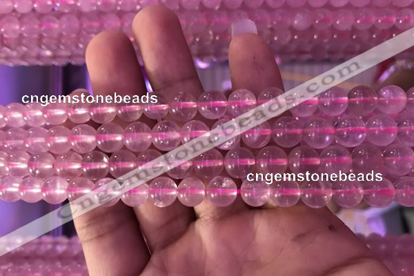 CRQ471 15.5 inches 8mm round rose quartz gemstone beads