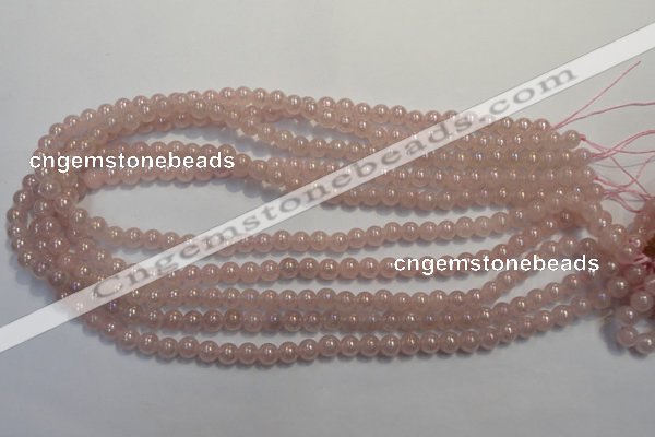 CRQ501 15.5 inches 6mm round AB-color rose quartz beads