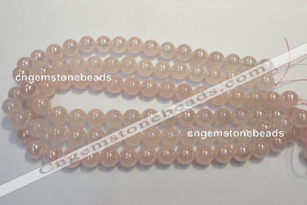 CRQ504 15.5 inches 12mm round AB-color rose quartz beads
