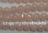 CRQ512 15.5 inches 8mm faceted round AB-color rose quartz beads