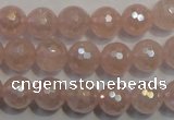 CRQ513 15.5 inches 10mm faceted round AB-color rose quartz beads