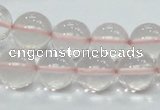 CRQ54 15.5 inches 14mm round natural rose quartz beads wholesale