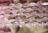 CRQ557 15.5 inches 10*14mm faceted oval rose quartz beads wholesale