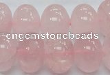 CRQ56 15.5 inches 14*20mm rondelle natural rose quartz beads