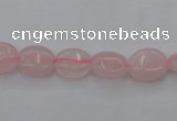 CRQ608 15.5 inches 8*10mm oval rose quartz beads wholesale