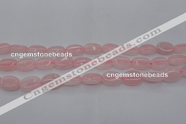 CRQ610 15.5 inches 12*16mm oval rose quartz beads wholesale