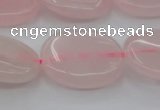 CRQ612 15.5 inches 15*20mm oval rose quartz beads wholesale