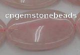 CRQ616 15.5 inches 25*35mm oval rose quartz beads wholesale