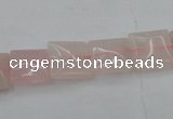 CRQ622 15.5 inches 12*12mm square rose quartz beads wholesale