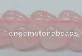 CRQ65 15.5 inches 16*19mm teardrop natural rose quartz beads wholesale