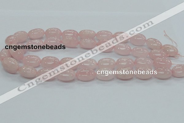 CRQ67 15.5 inches 15*20mm egg-shaped natural rose quartz beads