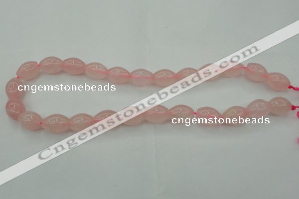 CRQ692 15.5 inches 12*16mm rice rose quartz beads wholesale