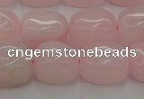 CRQ696 15.5 inches 10*14mm nuggets rose quartz beads wholesale