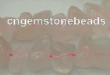 CRQ700 15.5 inches 8*12mm - 10*15mm rose quartz chips beads