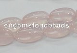 CRQ77 15.5 inches 12*20mm oval natural rose quartz beads wholesale