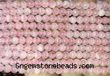 CRQ916 15 inches 4mm round Madagascar rose quartz beads wholesale