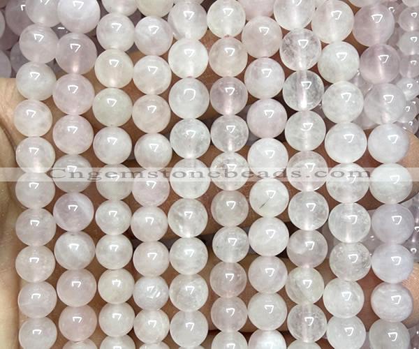 CRQ924 15 inches 8mm round natural rose quartz beads wholesale